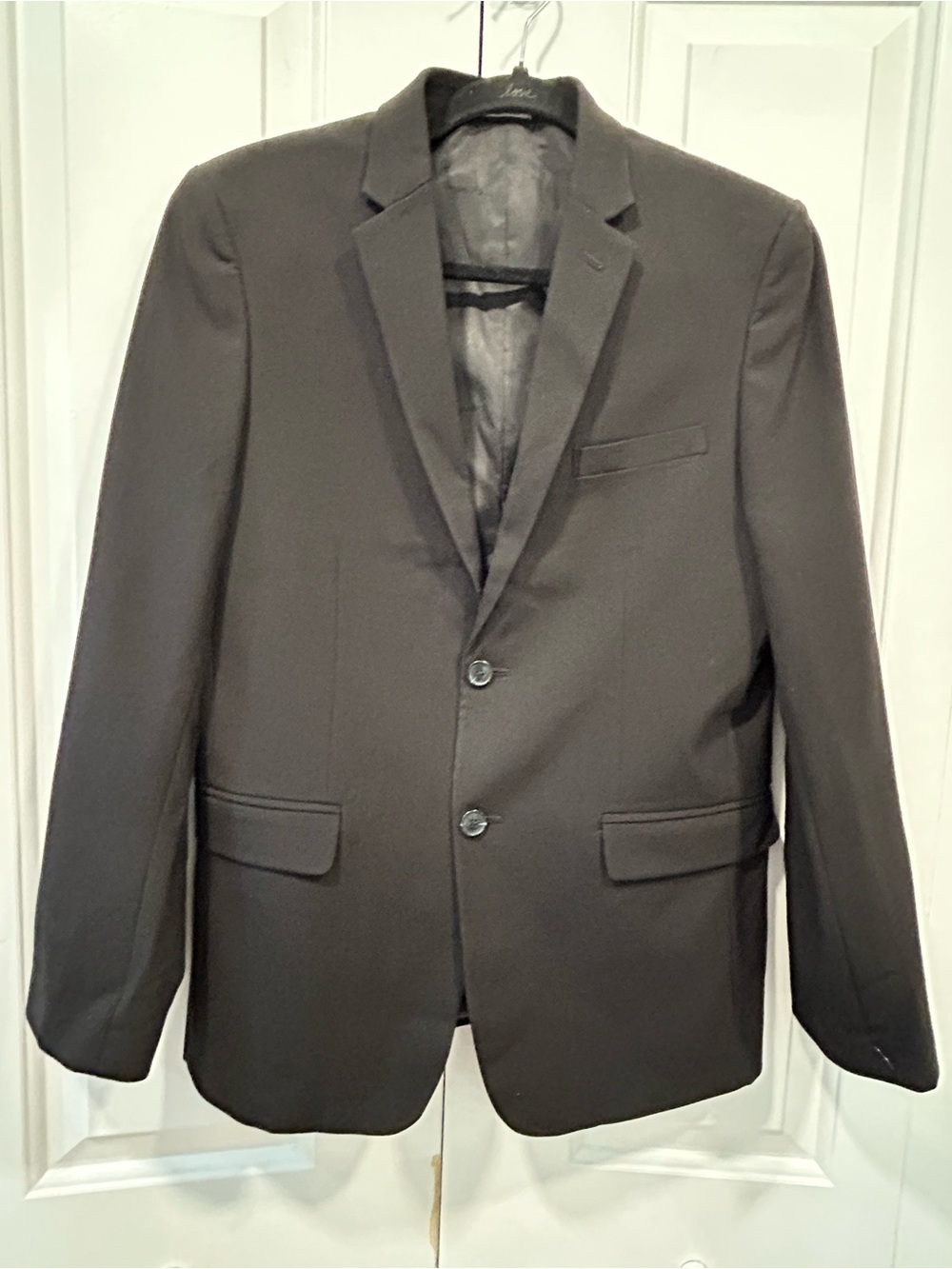 Calvin Klein Boys Black Stretch Blazer Size 18R Suit Jacket